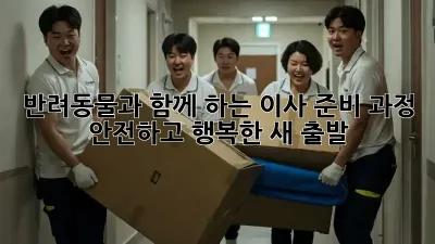 반려동물과 함께 하는 이사 준비 과정: 안전하고 행복한 새 출발
